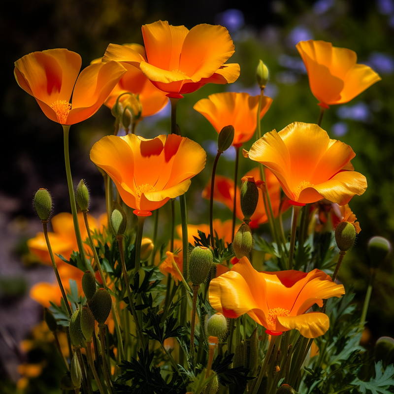 Midjourney Version 5 example image of the prompt Vibrant California Poppies
