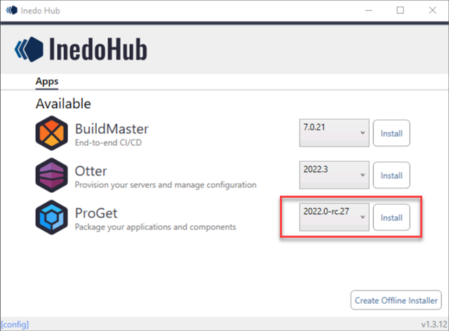 Inedo Hub ProGet Install