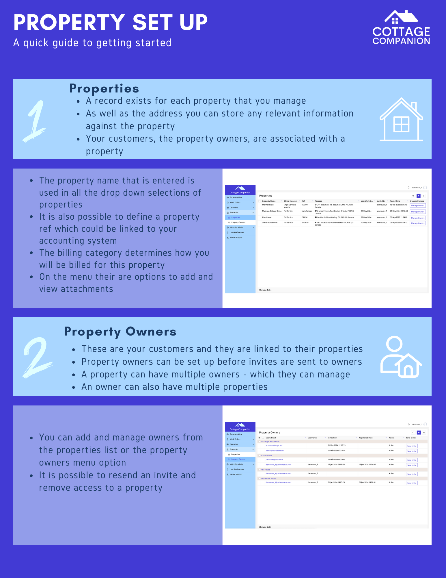 Property Set Up