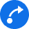 This image is the small blue arrow icon that indicates the master symbol layer.