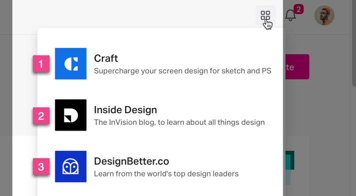 invision-v7-shortcuts-home-page-ui.png 