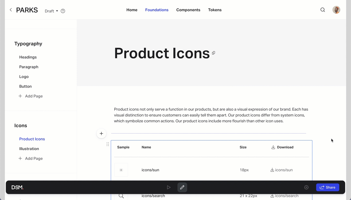 Steps to download all icons from a set