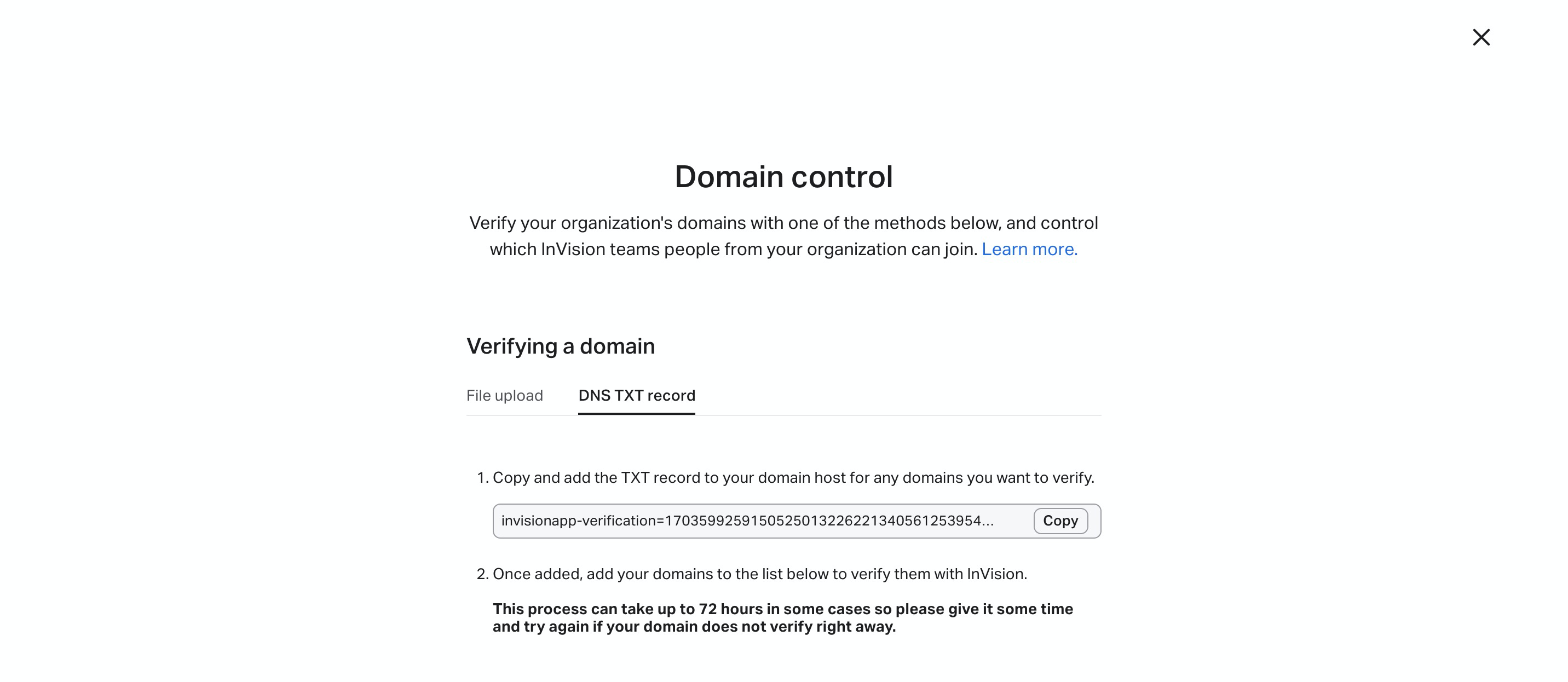 invision-v7-settings-domain-control-dns-txt-record.jpg