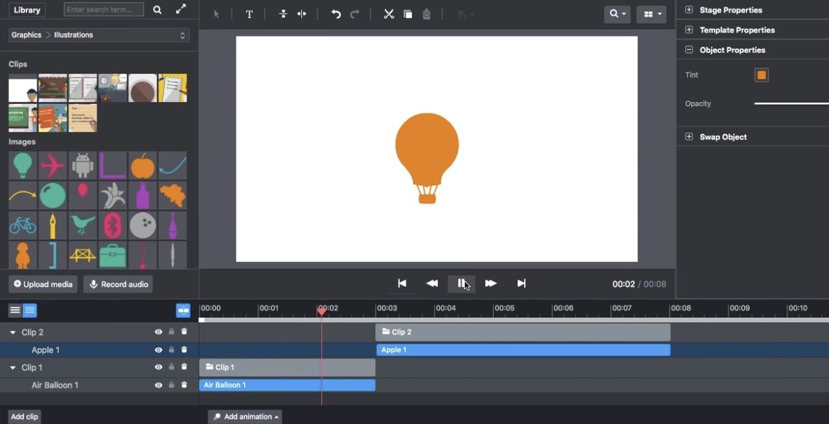 Adding a Clip
