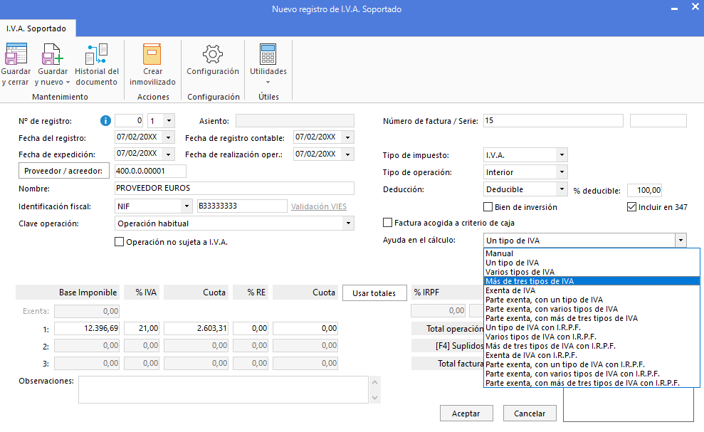 C Puedo Contabilizar Facturas Con Tipos De Iva