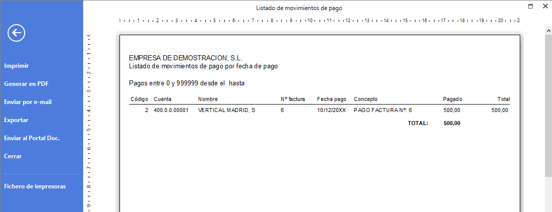 C240 Informe De Movimientos De Cobros Y Pagos Recc Impresión 0378