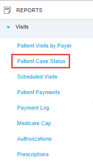 EMR_Analytics_Visits Report Menu_Patient Case Status