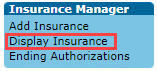 EMR_Insurance Manager Menu_Display Insurance_redbox