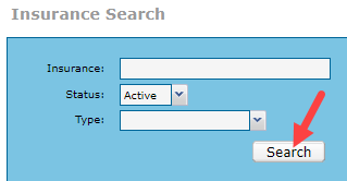 EMR_Insurance Manager_Insurance Search button