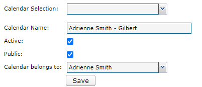 EMR_Manage Calendars_Calendar Settings_User Permission_Calendar Name_Adrienne Smith Gilbert