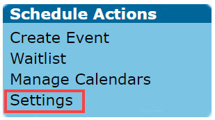 EMR_Schedule Actions_Settings