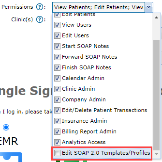 EMR_User Manager_User Profile_Permissions_Edit SOAP 2 Templates-Profiles
