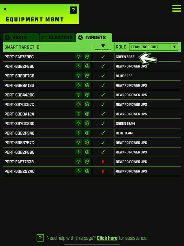 Assigning Target Roles
