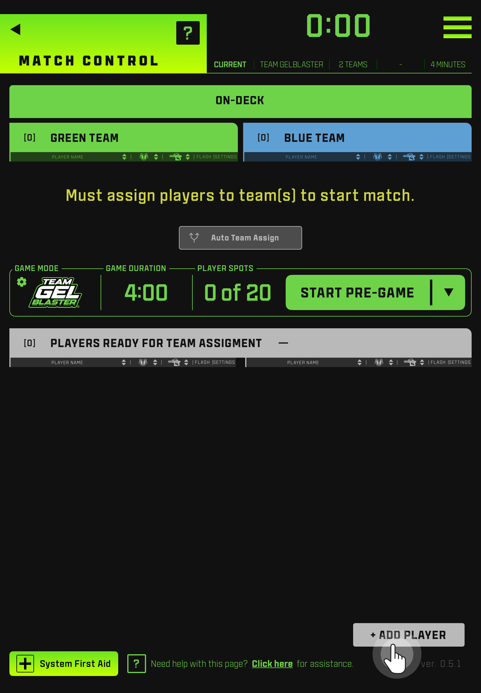 Add a Player Manually