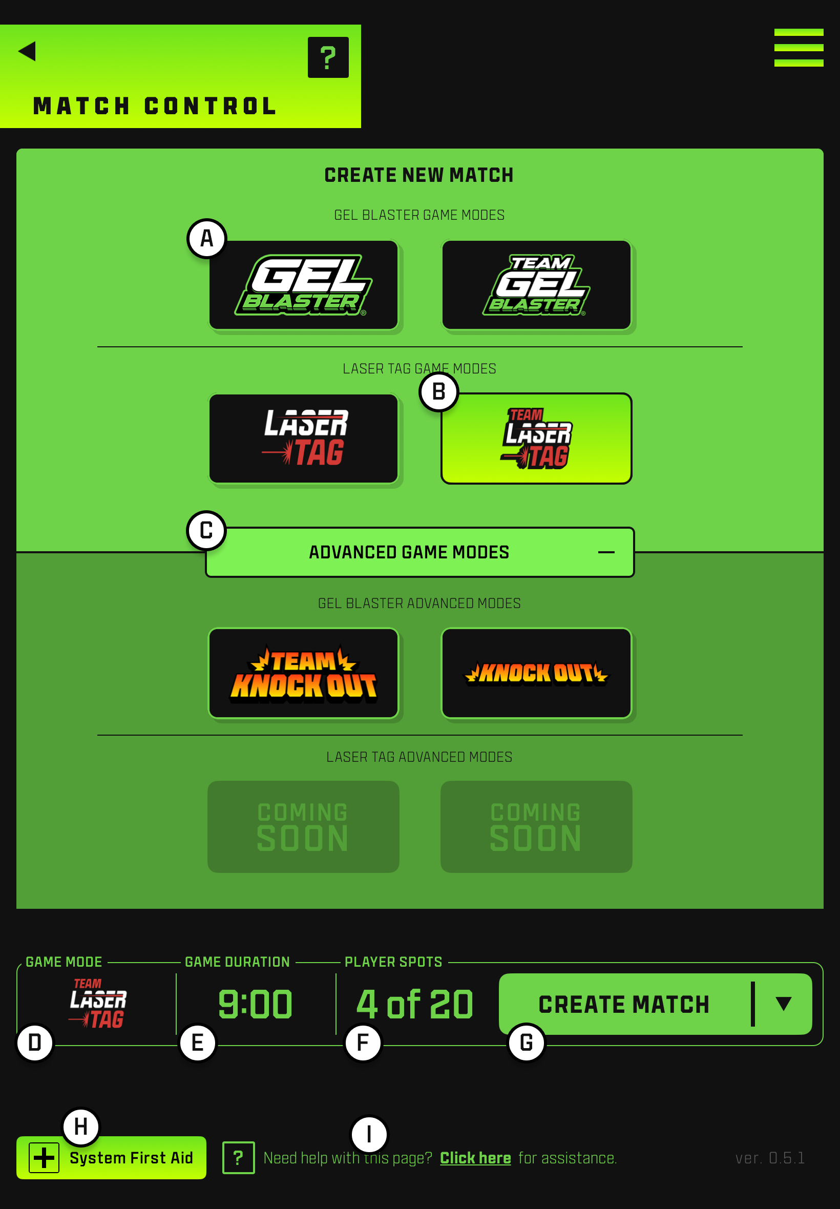 Match Control Counter Match Control