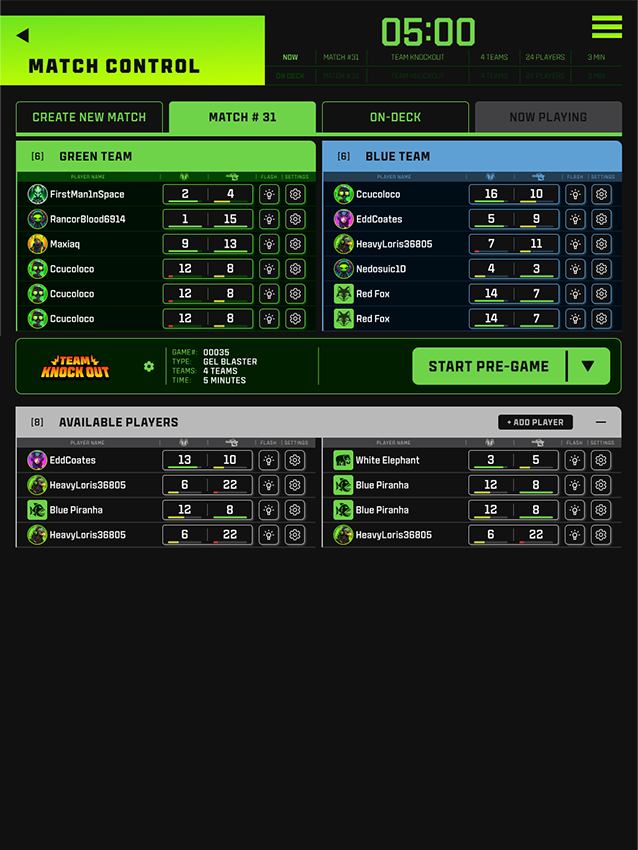 Match Control Counter Nexus Control App (iPad)