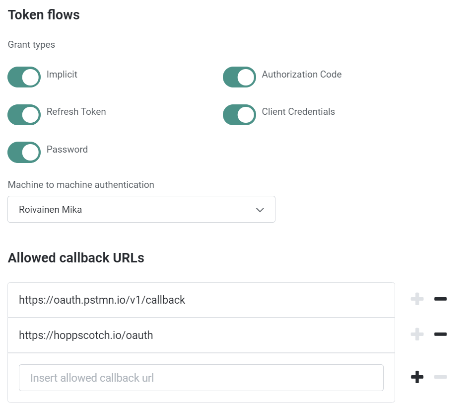 Activating the new OAuth2 authentication method