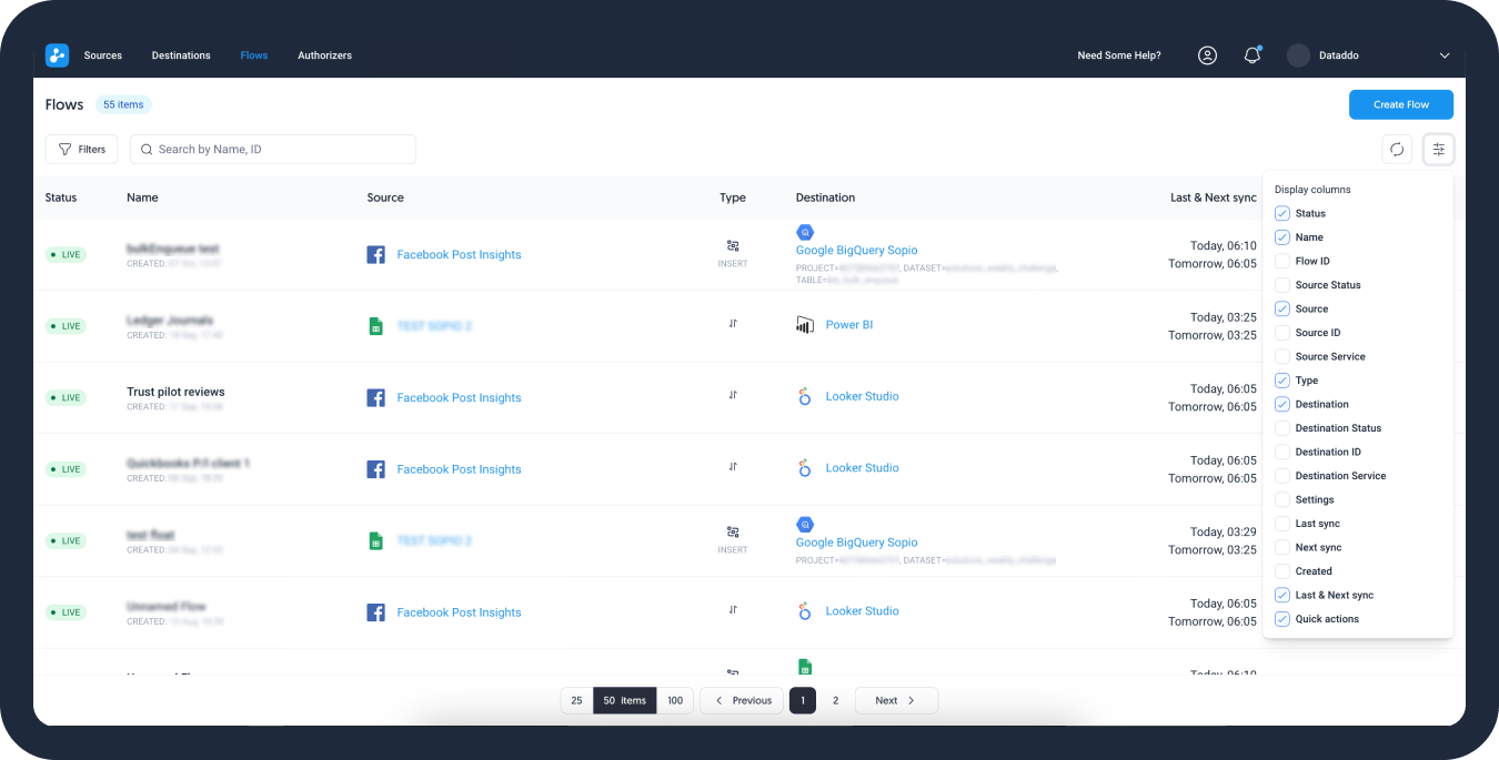 2024-10 Metadata on Flows page