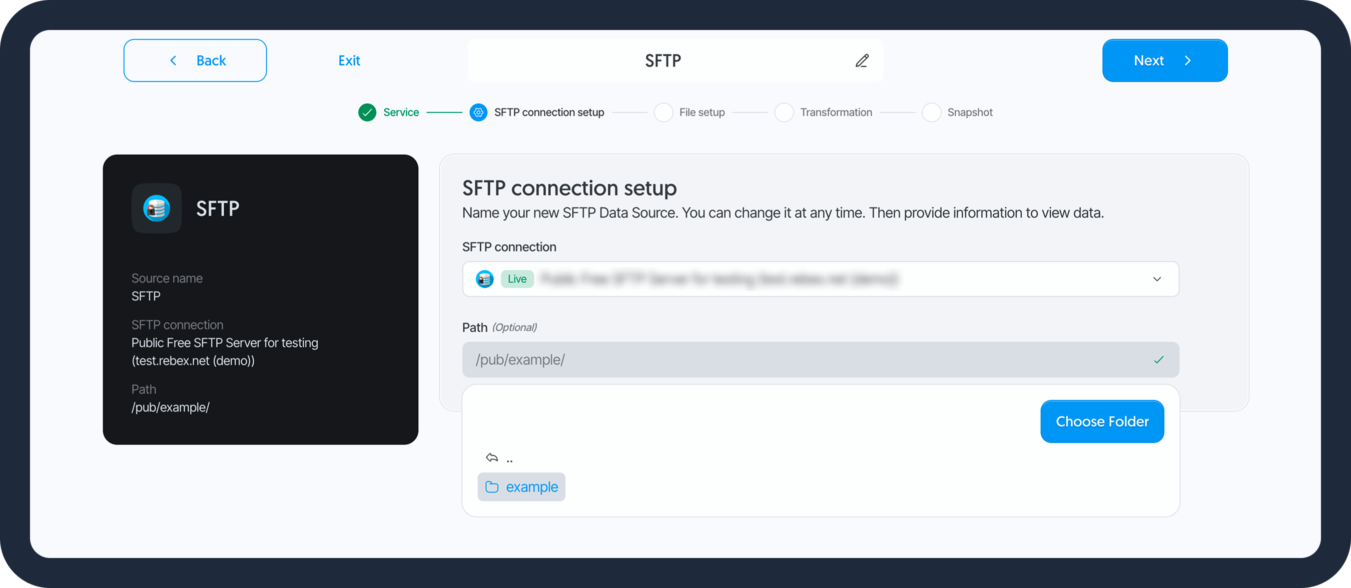Improved file path picker in file type connectors.