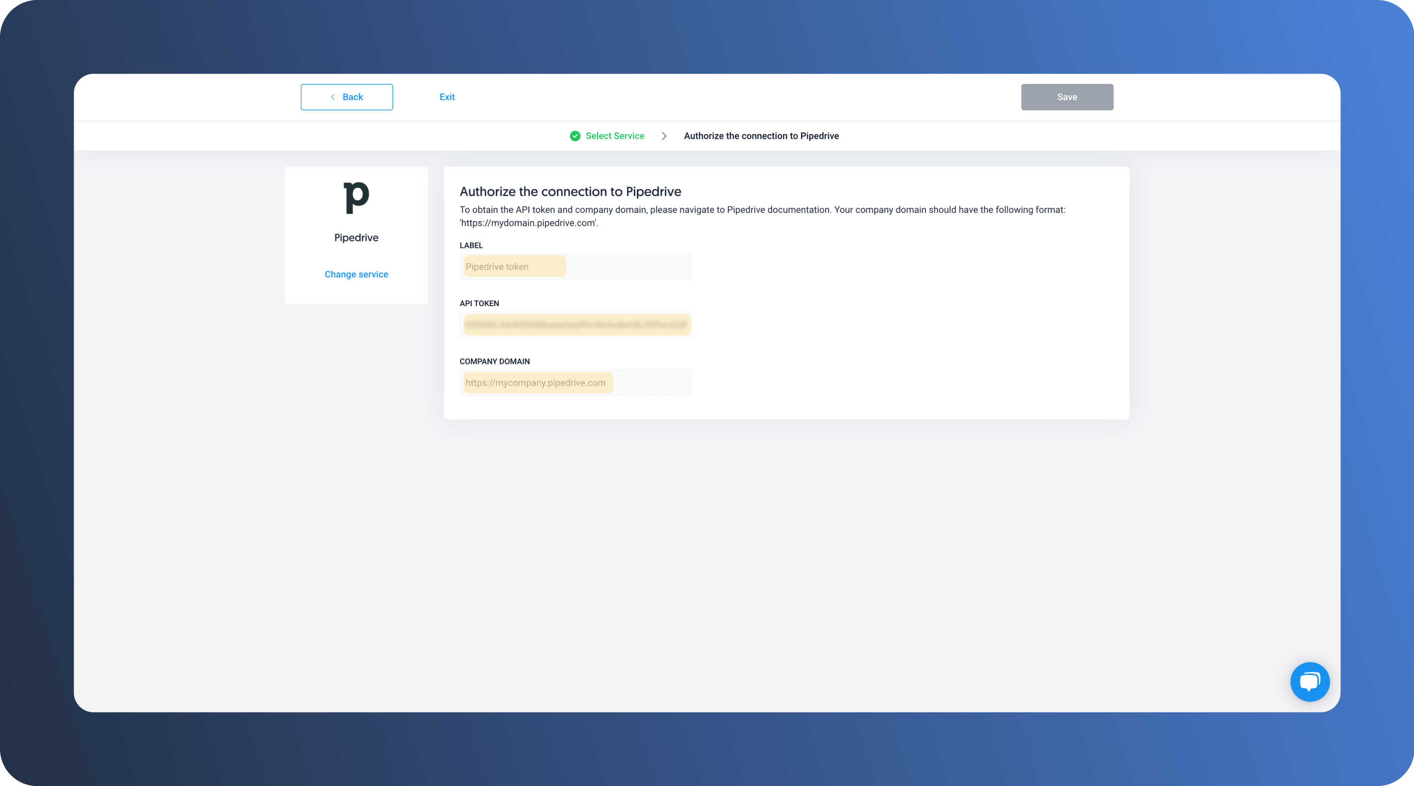 PipeDrive - authorization