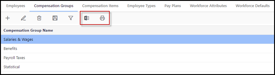 Compensation Groups