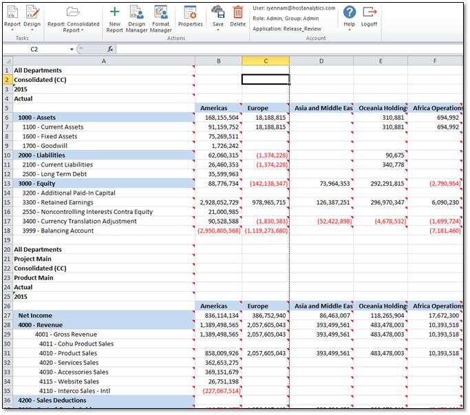 Dynamic Planning Excel Reporting Income Statement Example - Dynamic  Planning: Using Excel Reporting