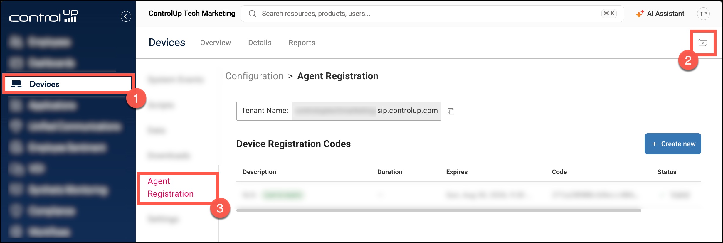 Access Agent Registration Settings