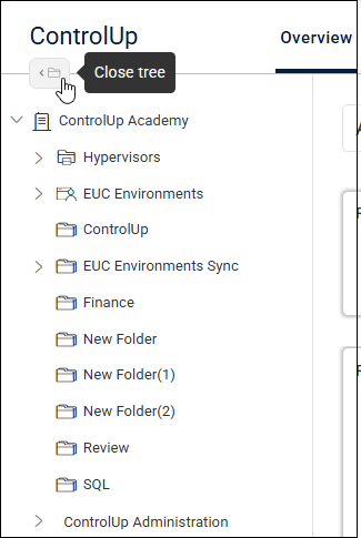 close tree icon selected