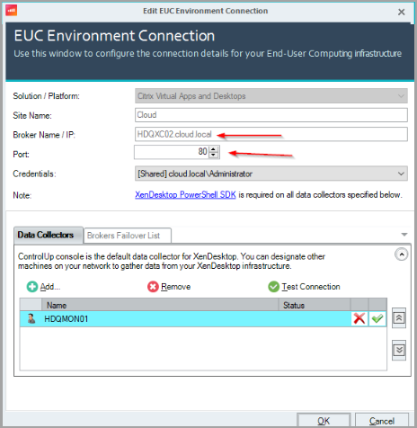 Change Citrix API Connection Port to 443