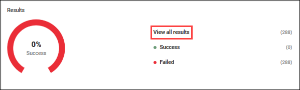Click View all results for a scout