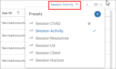 SessionActivityPresets