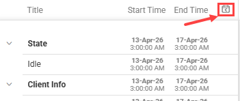 user session details report gantt chart time tab