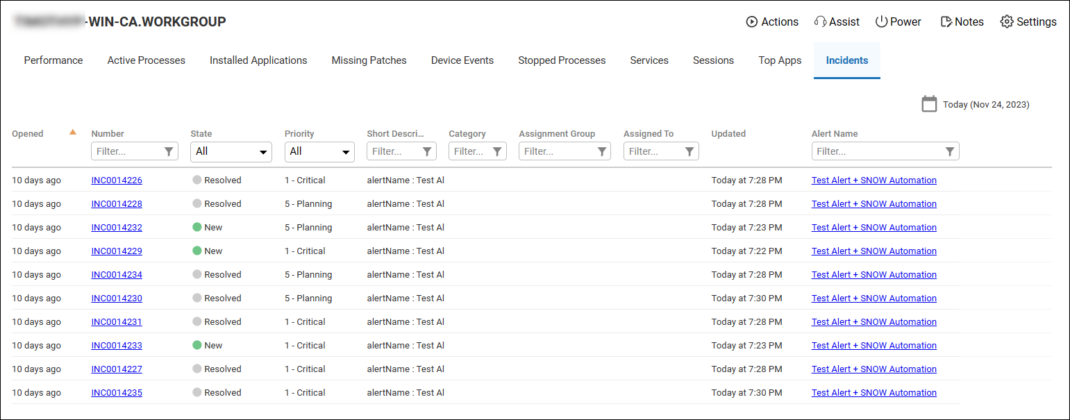 ServiceNow Integration