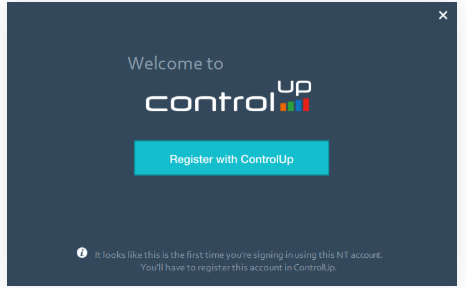 Welcome to ControlUp screen from Console