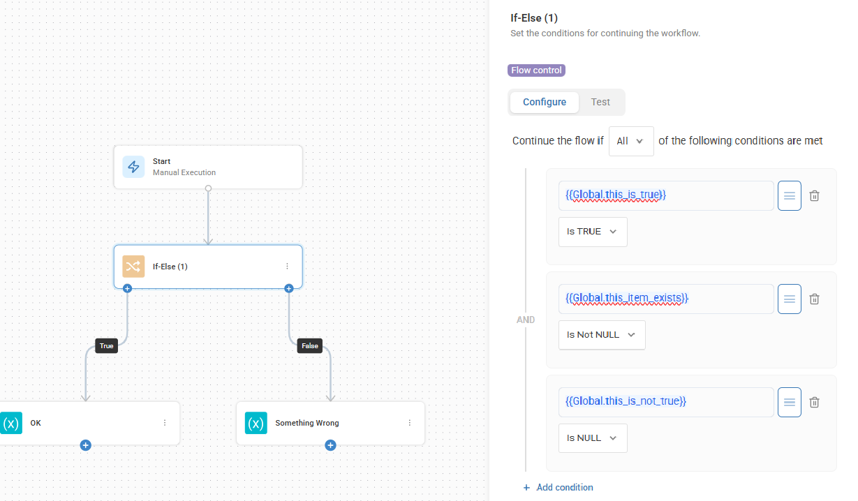 if-else node details