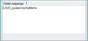 Line 1 shows '0,AVD_pooled,myOrgName'.