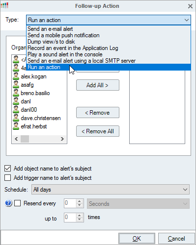 Configure Automated Actions