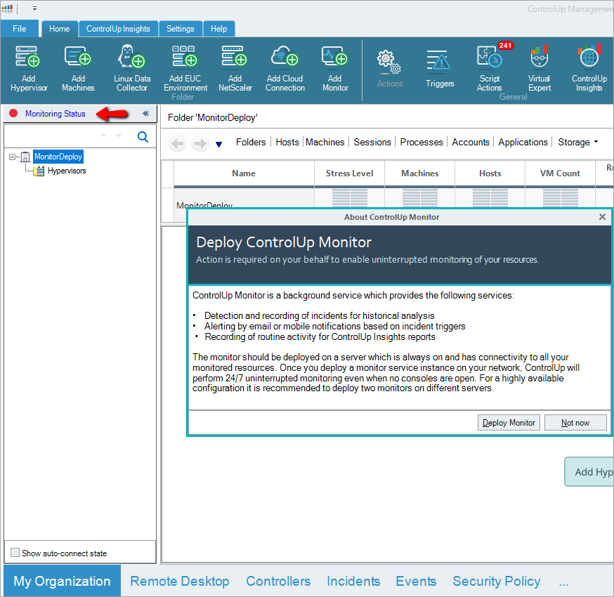 ControlUp Monitor Overview (On-prem + Hybrid Cloud pre 9.0)