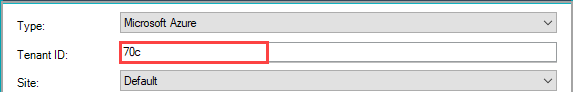 Sample Tenant ID populated.
