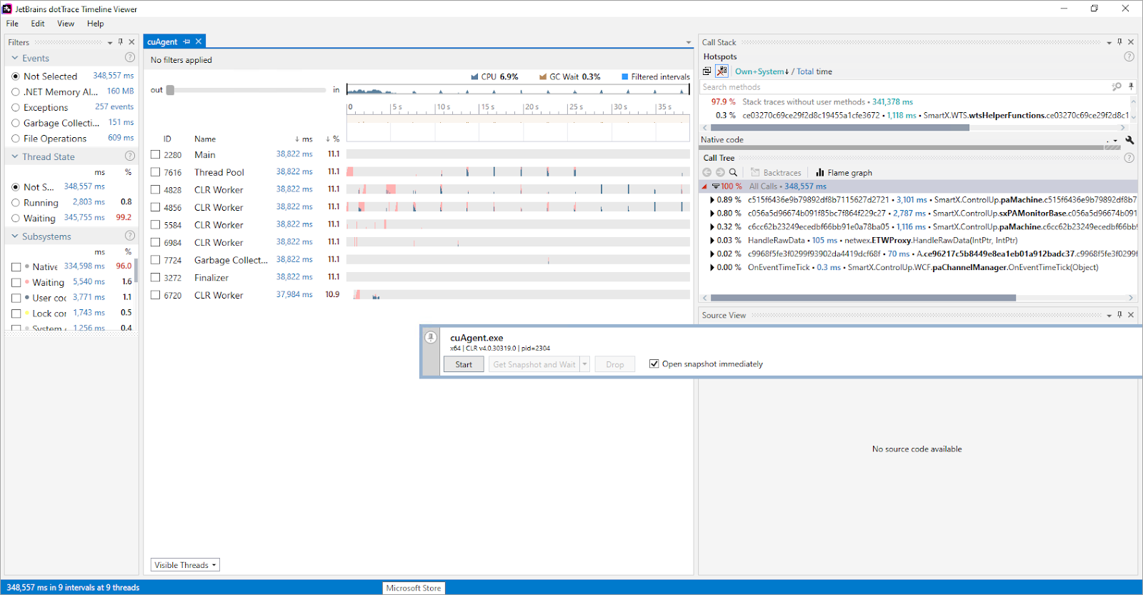 Create a Snapshot File of ControlUp Components with dotTrace - Real ...