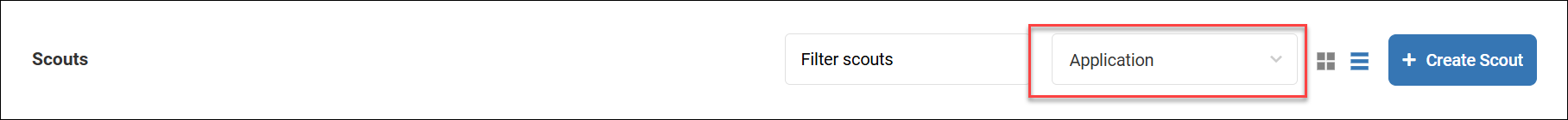 Select scout type