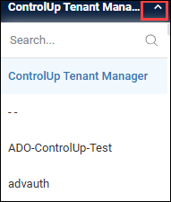 top banner org picker