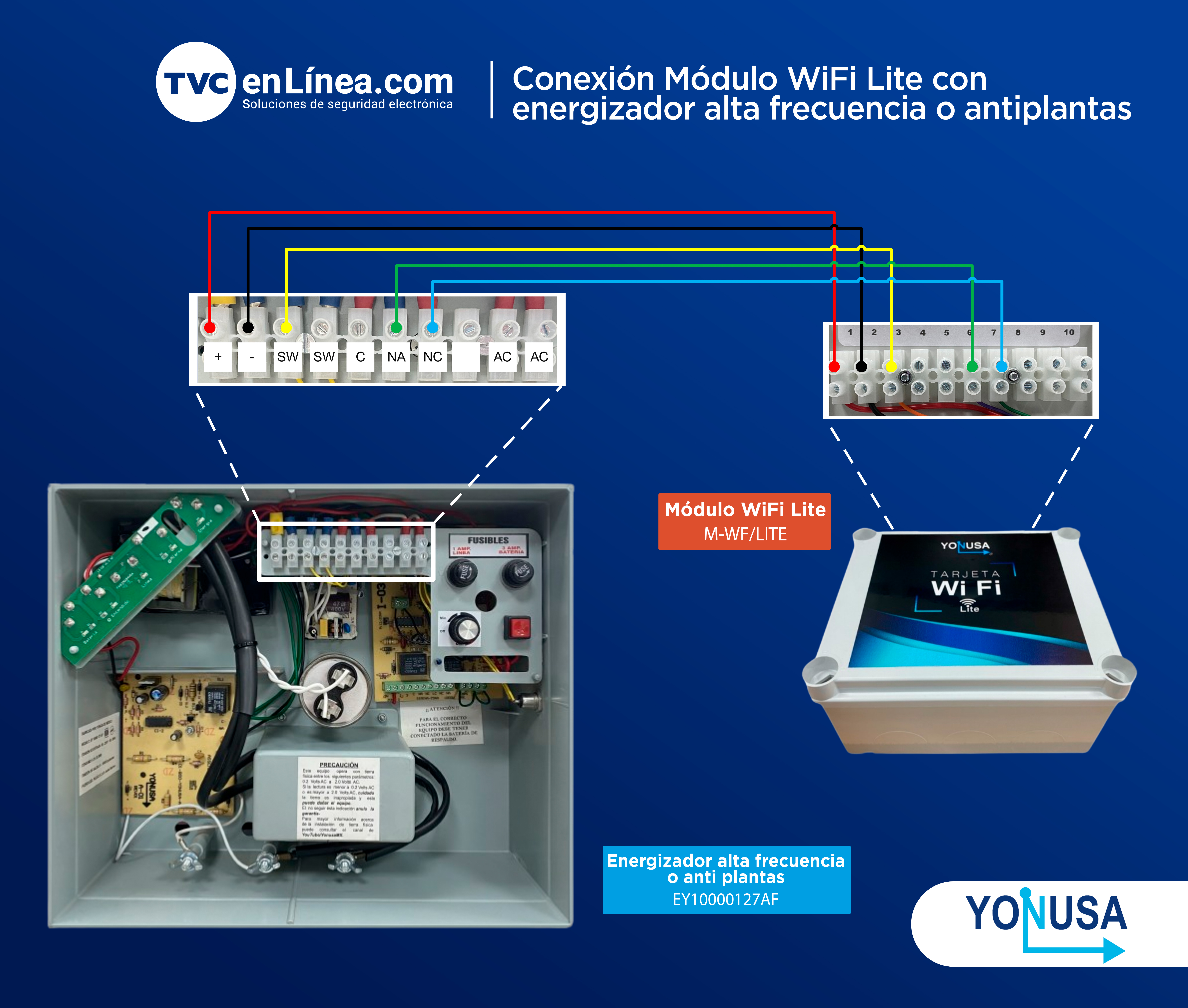 Conexión Módulo WiFi Lite con energizador alta frecuencia o antiplantas1