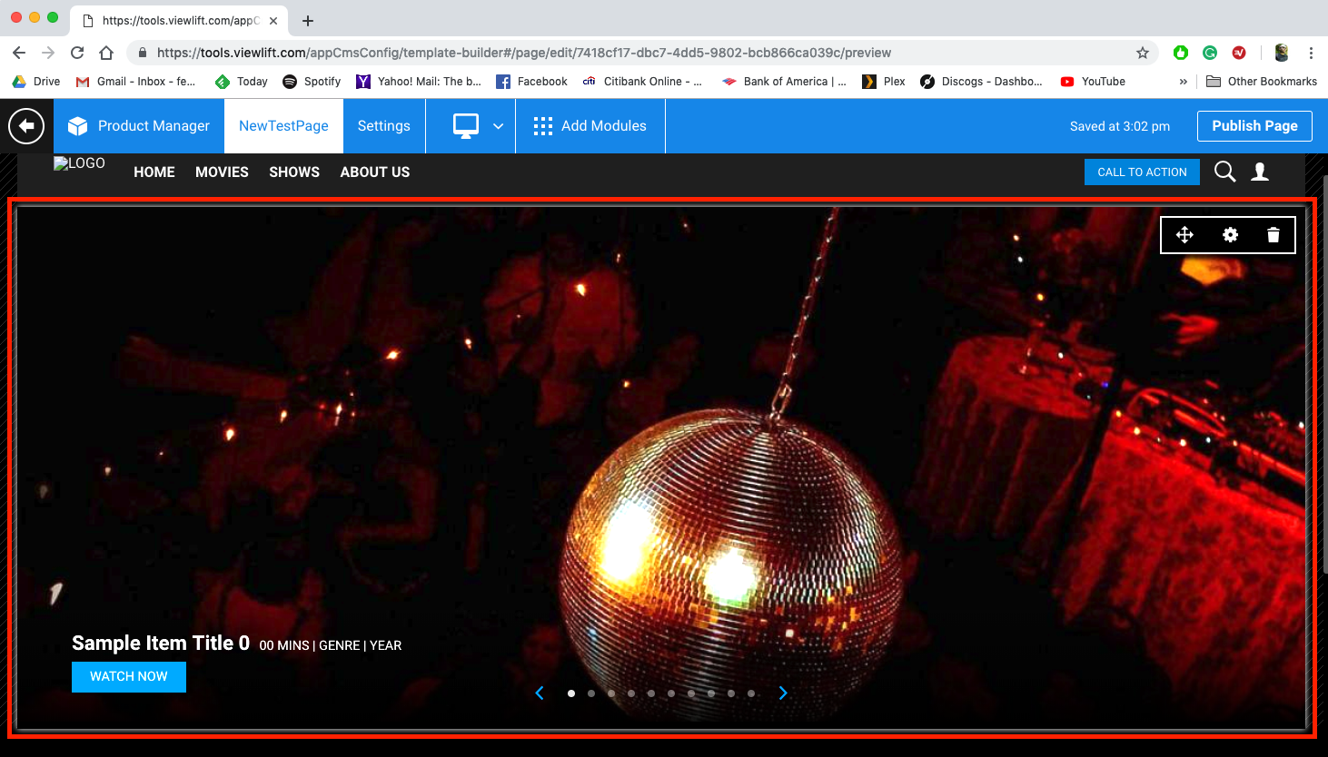 Add Modules to a Page