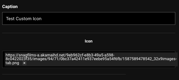 Adding Custom Icons to Navigation Section