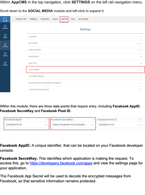 Enable Facebook App Event Tracking