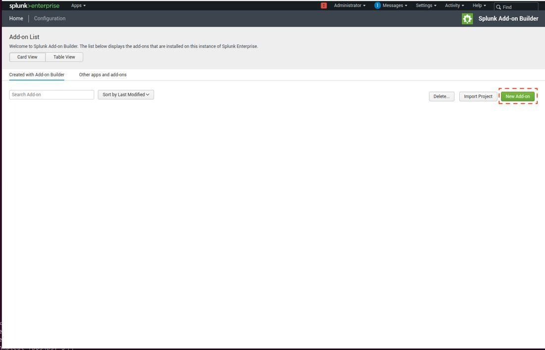 Click “New Add-on”