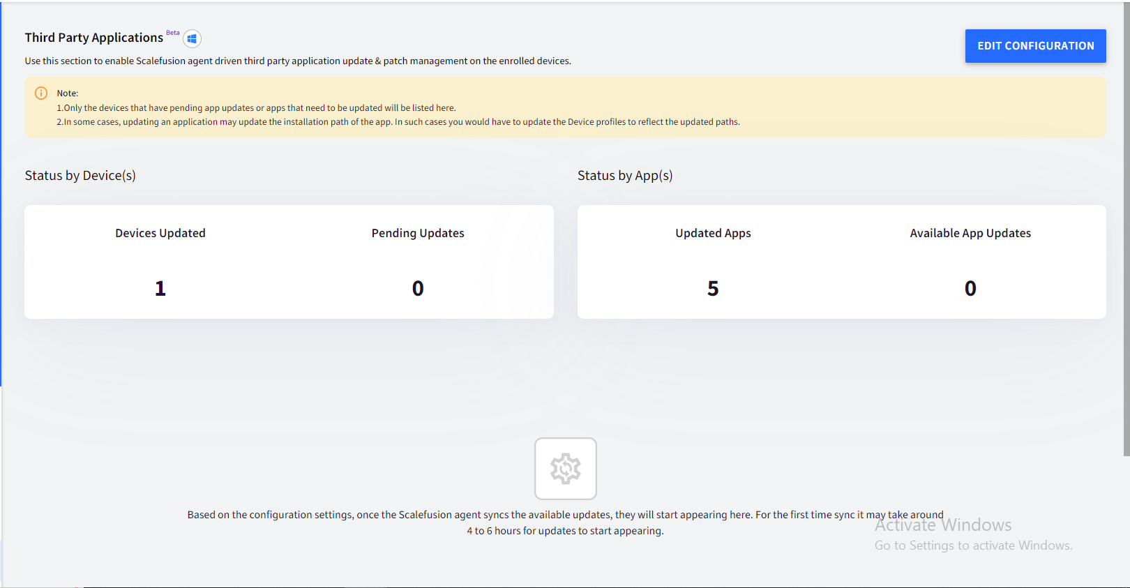 Configure Third party Application Updates &amp; Patches