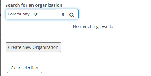 Register an Organization Contact