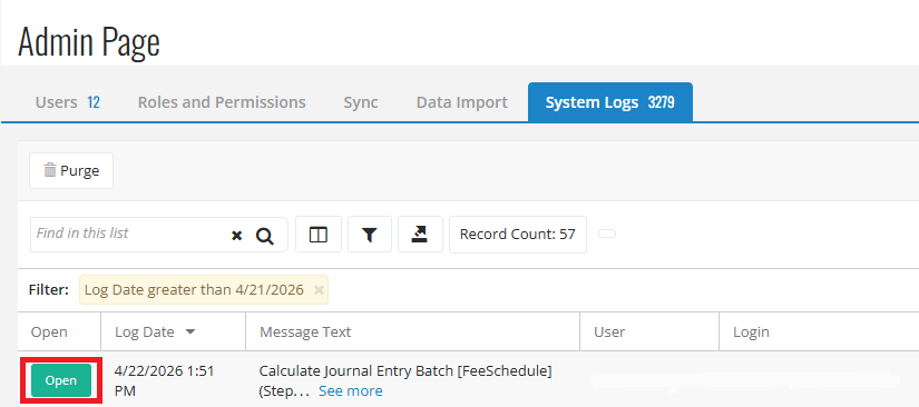 System Logs